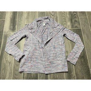 Ivivva by Lululemon Space Dye Cardigan Wrap Jacket Girls Size 14
